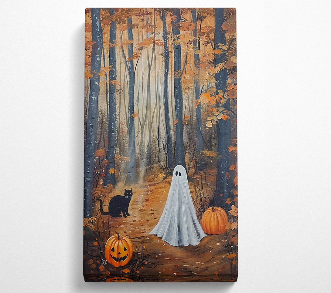  A Canvas Print of Autumn'S Ghostly Trail Canvas Print