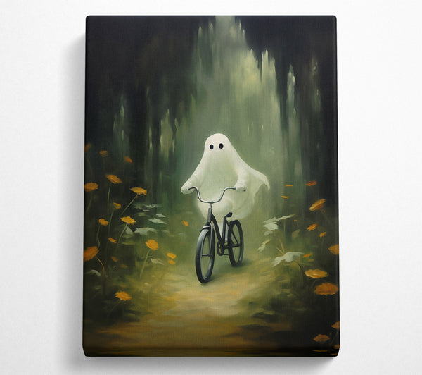  A Canvas Print of Green Ghostly Ride Canvas Wall Art