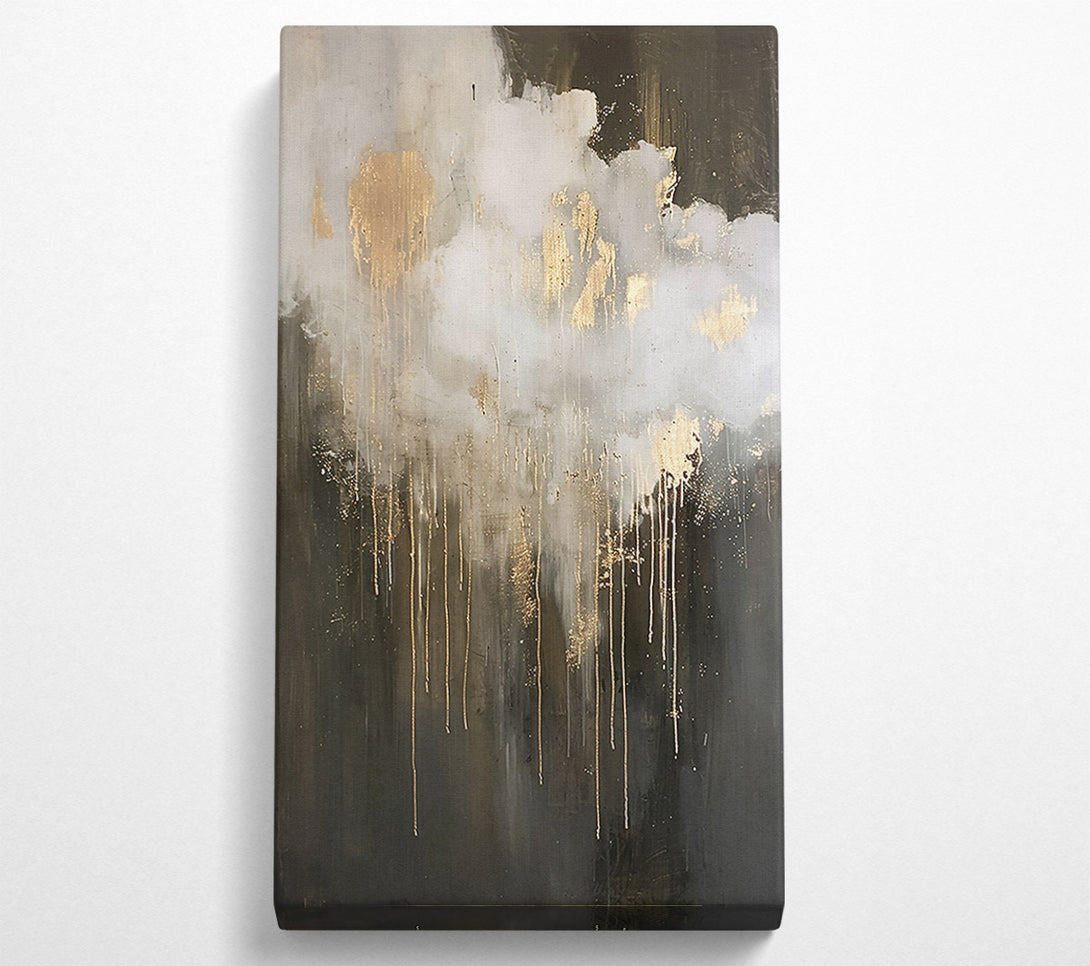  A Canvas Print of Golden Black Drizzle Canvas Print