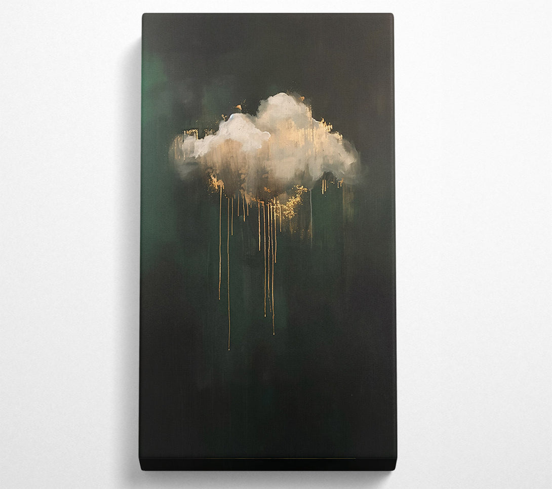  A Canvas Print of Emerald Cloud Drips Canvas Wall Art