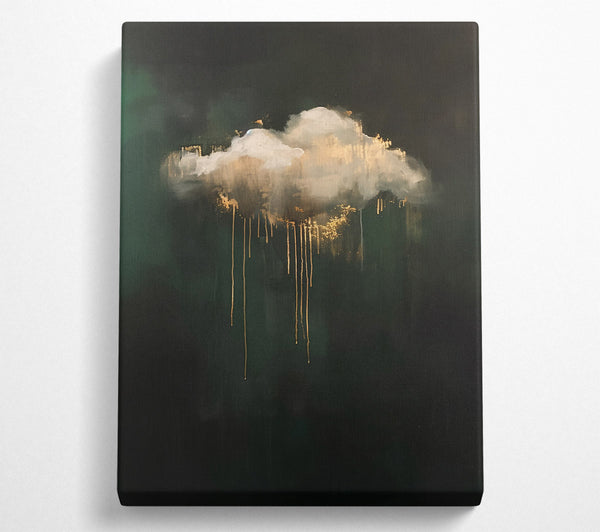  A Canvas Print of Emerald Cloud Drips Canvas Wall Art