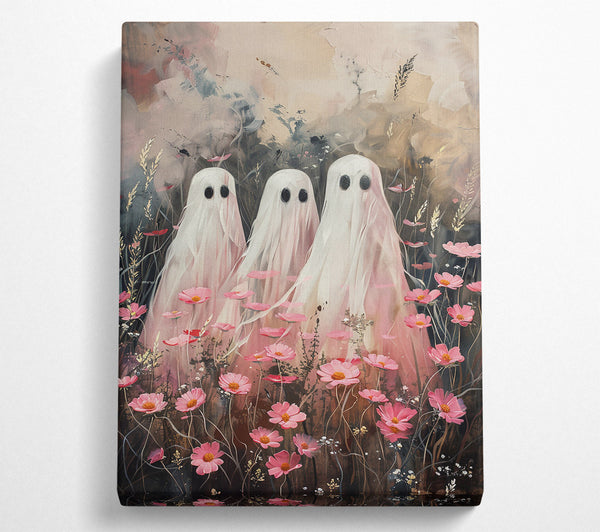  A Canvas Print of Pink Ghostly Bloom Canvas Print