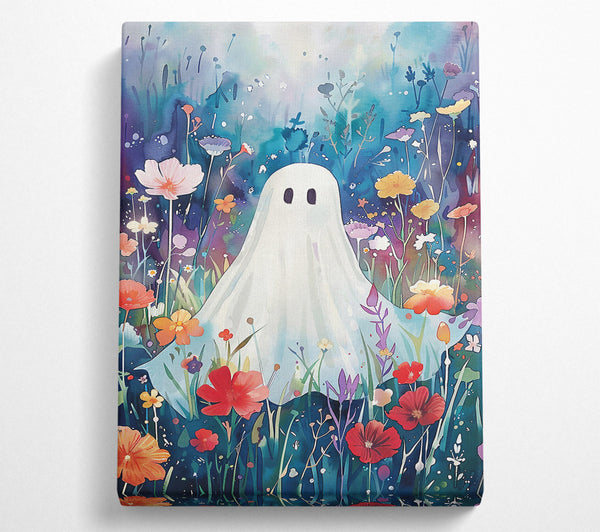  A Canvas Print of Blue Ghost Blooms Canvas Print
