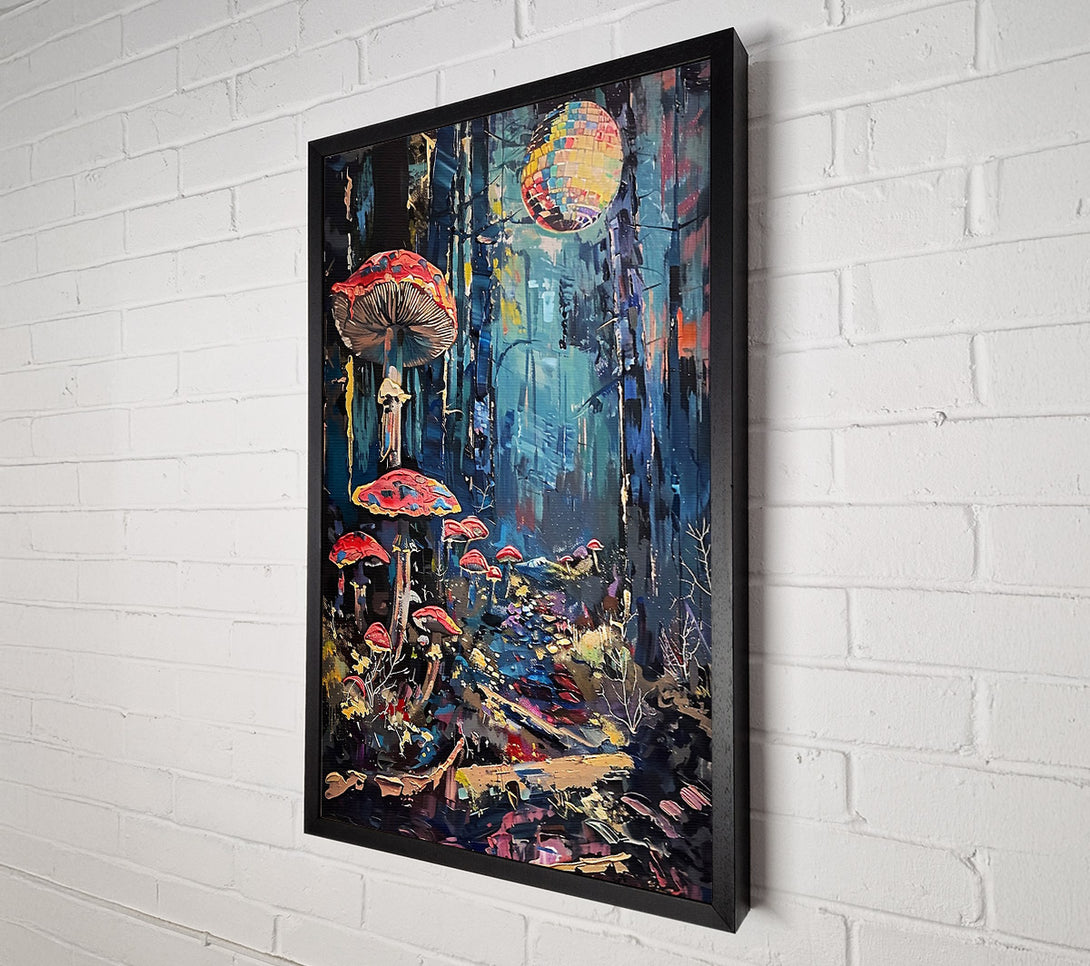  A Canvas Print of Blue Disco Forest Canvas Art