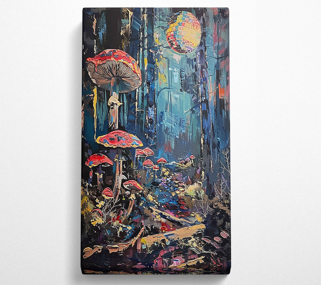  A Canvas Print of Blue Disco Forest Canvas Art