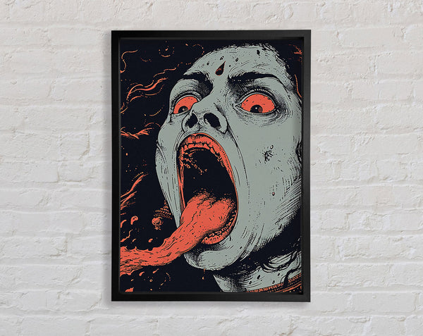 Horror Girl Framed Print