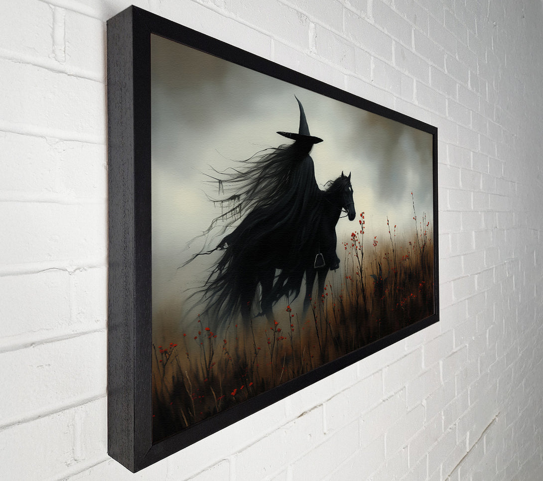  A Canvas Print of Crimson Witch'S Ride Canvas Print