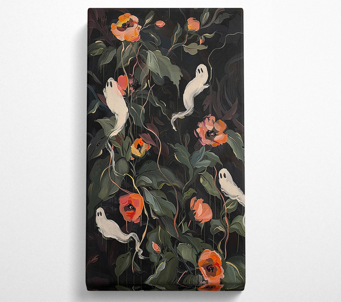  A Canvas Print of Peach Ghost Garden Canvas Wall Art