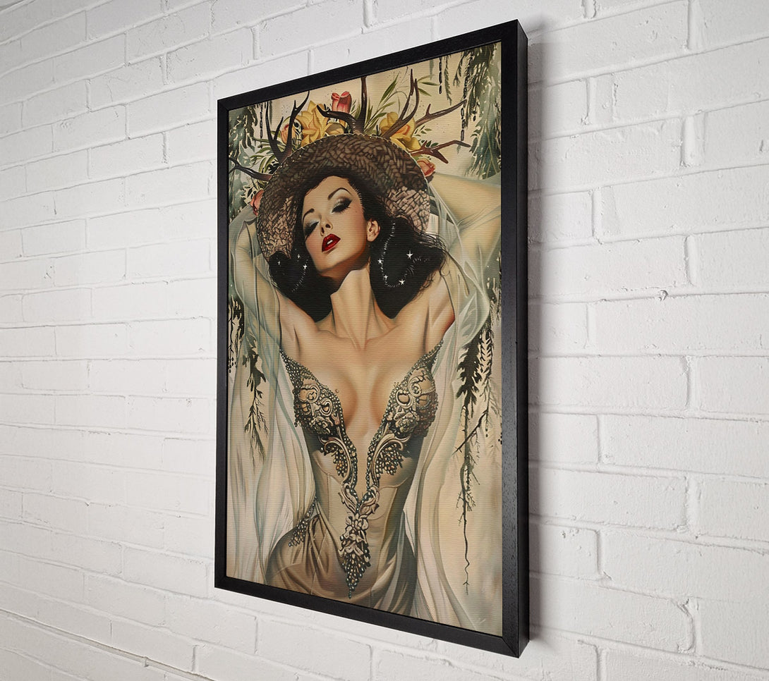  A Canvas Print of Ivory Antler Dream Canvas Wall Art