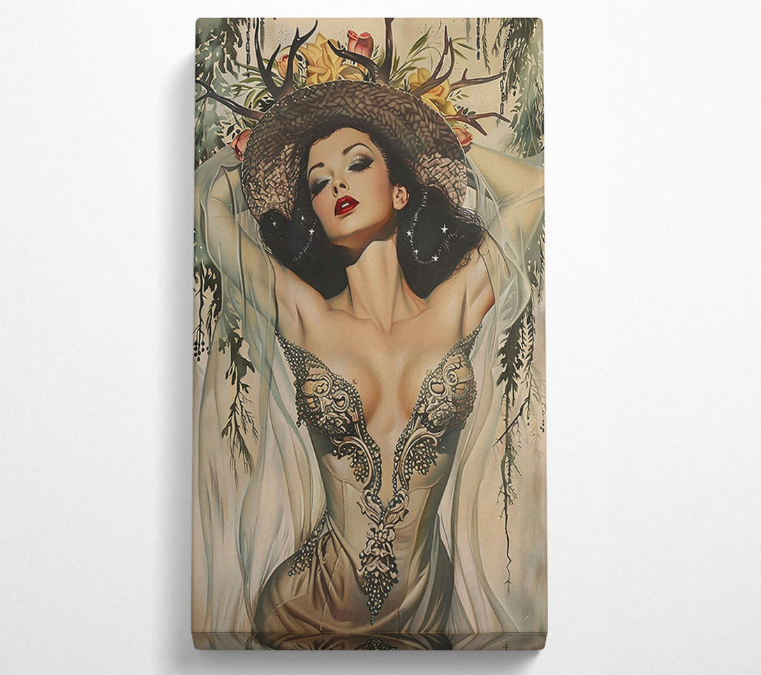  A Canvas Print of Ivory Antler Dream Canvas Wall Art
