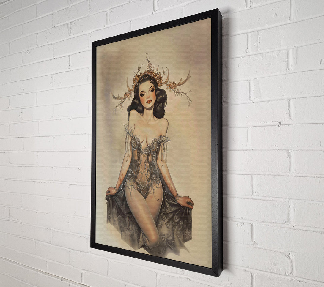  A Canvas Print of Silver & Forest Queen Canvas Print