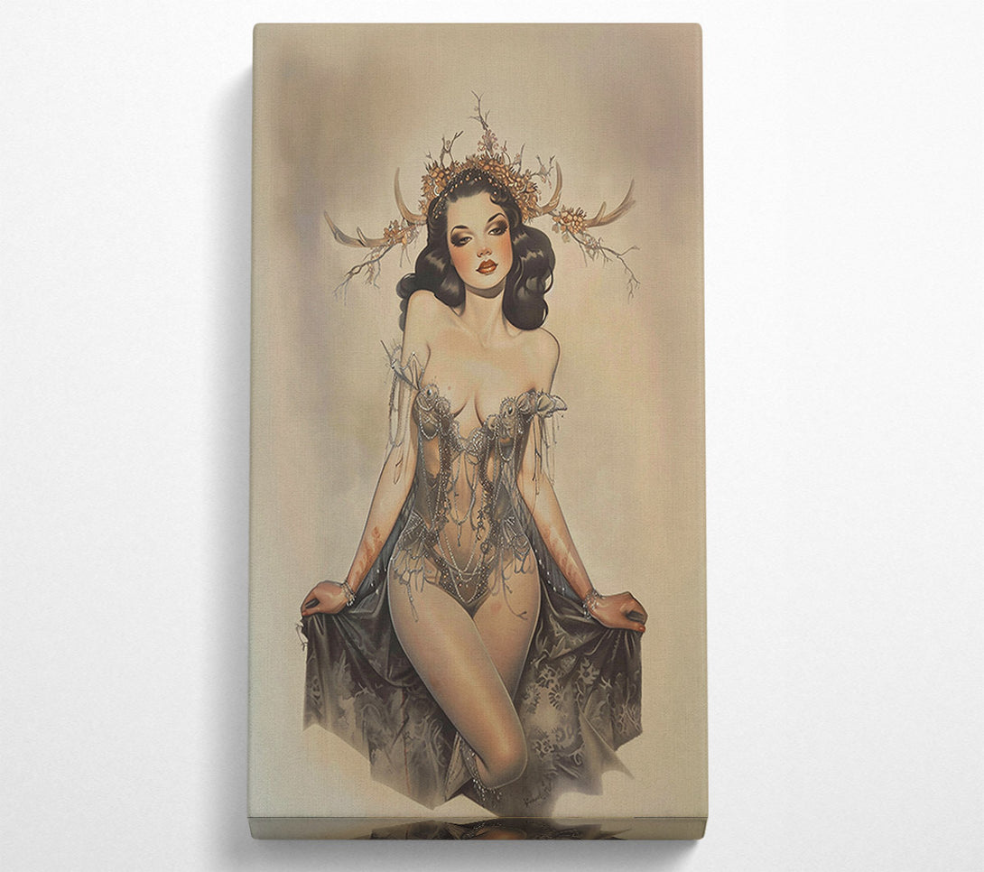  A Canvas Print of Silver & Forest Queen Canvas Print