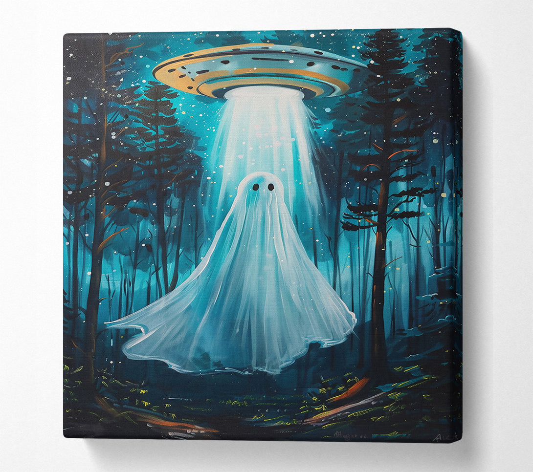  A Canvas Print of Blue Forest Ghost Canvas Art