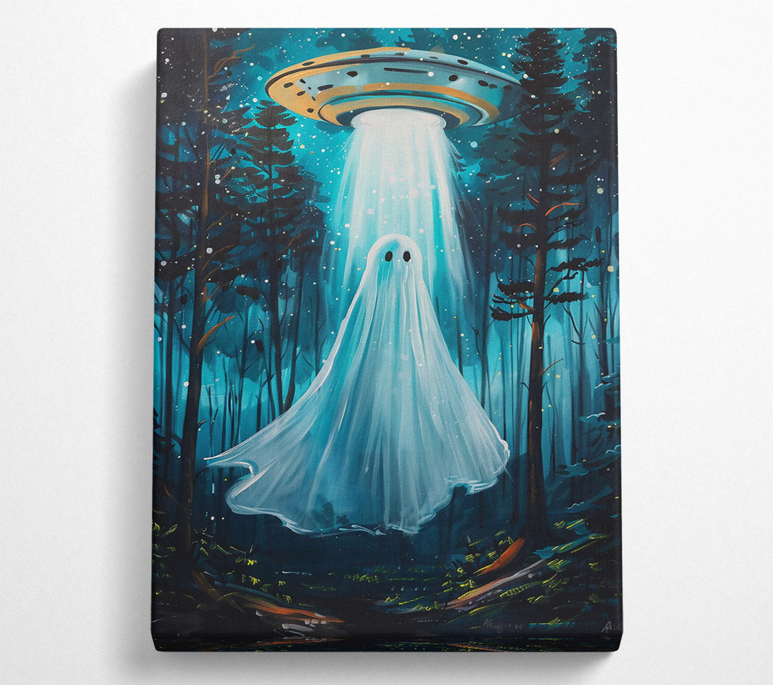  A Canvas Print of Blue Forest Ghost Canvas Art