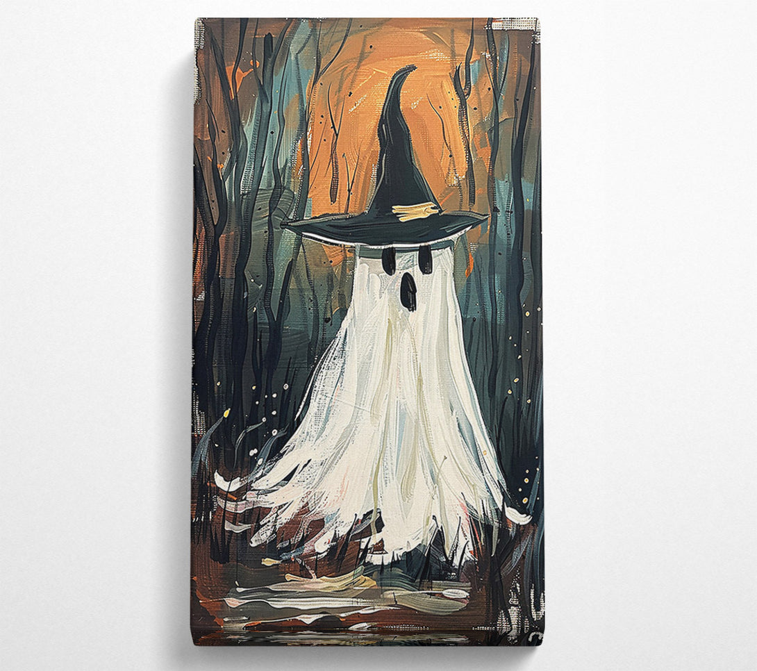  A Canvas Print of White Ghost In The Woods Canvas Print