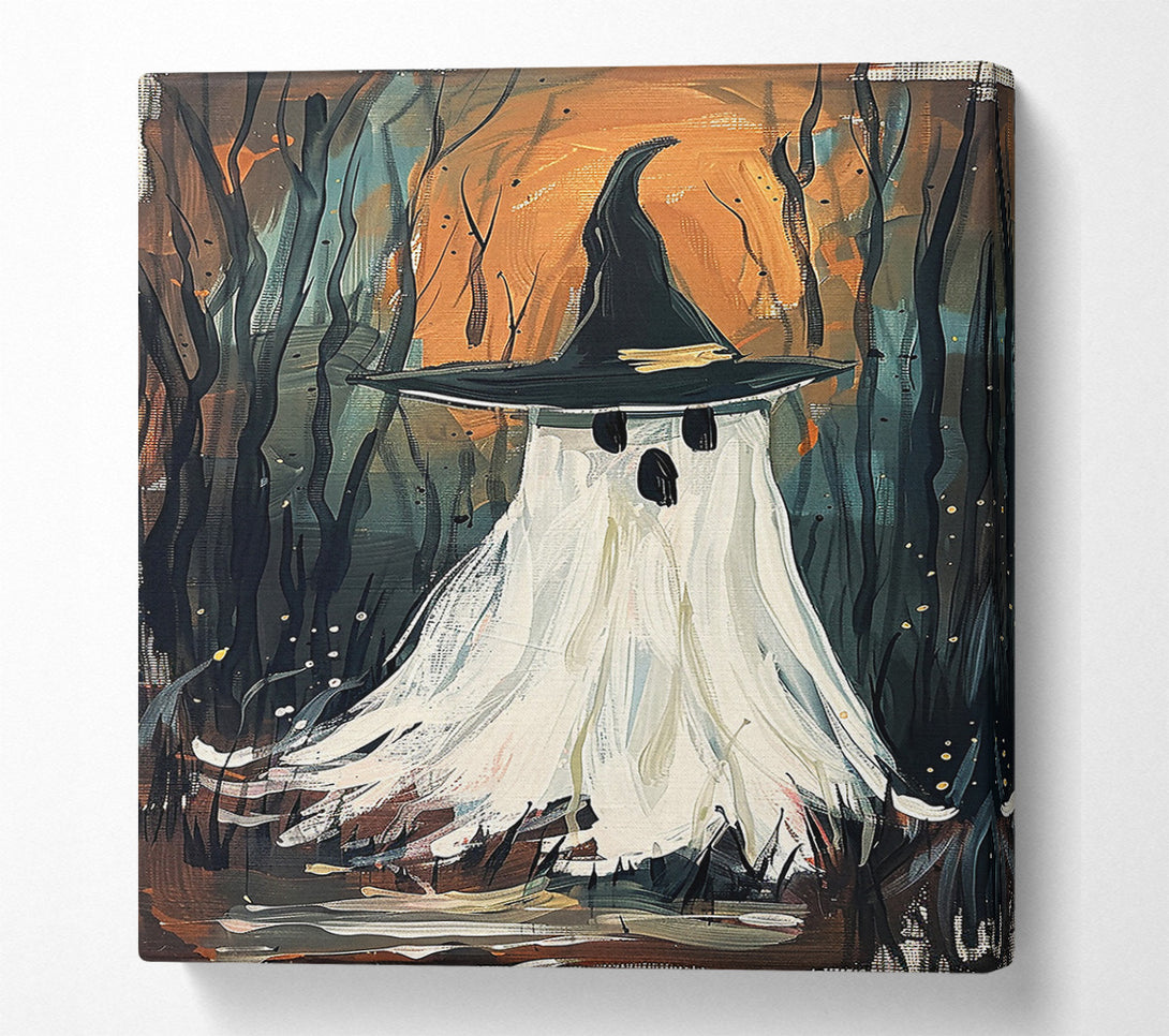  A Canvas Print of White Ghost In The Woods Canvas Print