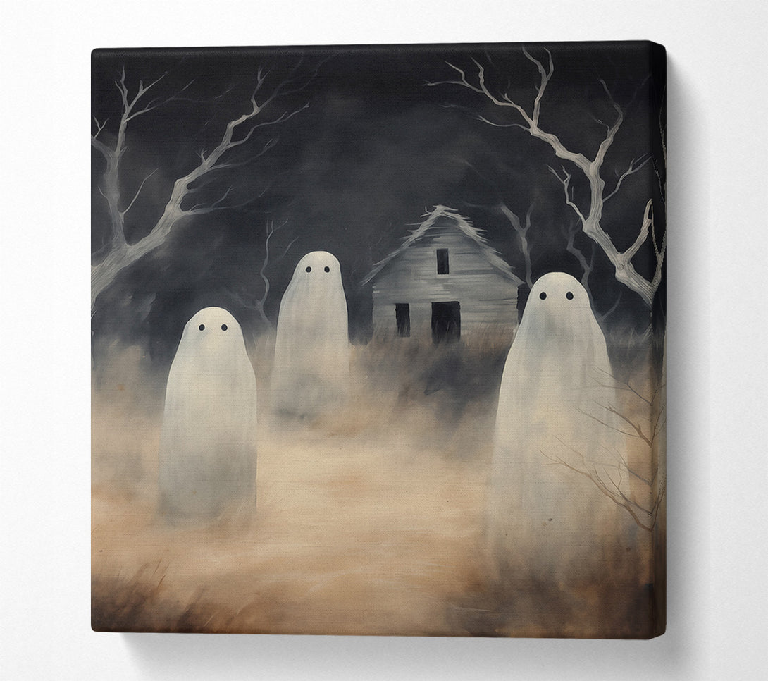  A Canvas Print of Tan Ghosts In Fog Canvas Art