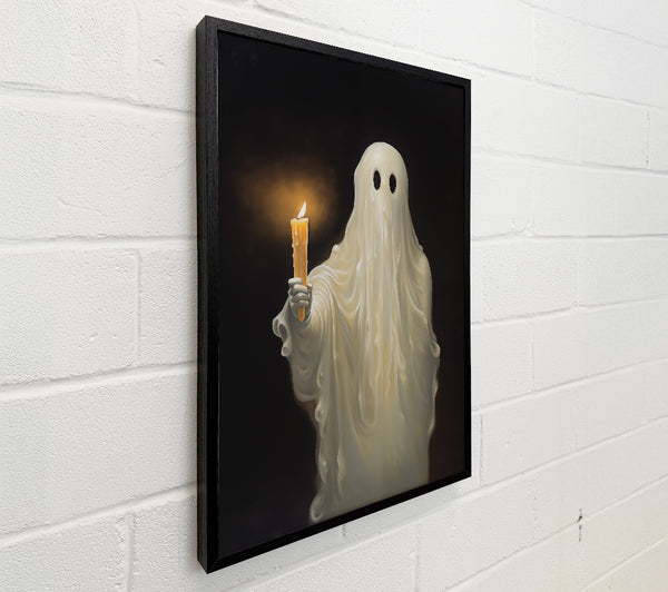 Pale Ghost With Flame