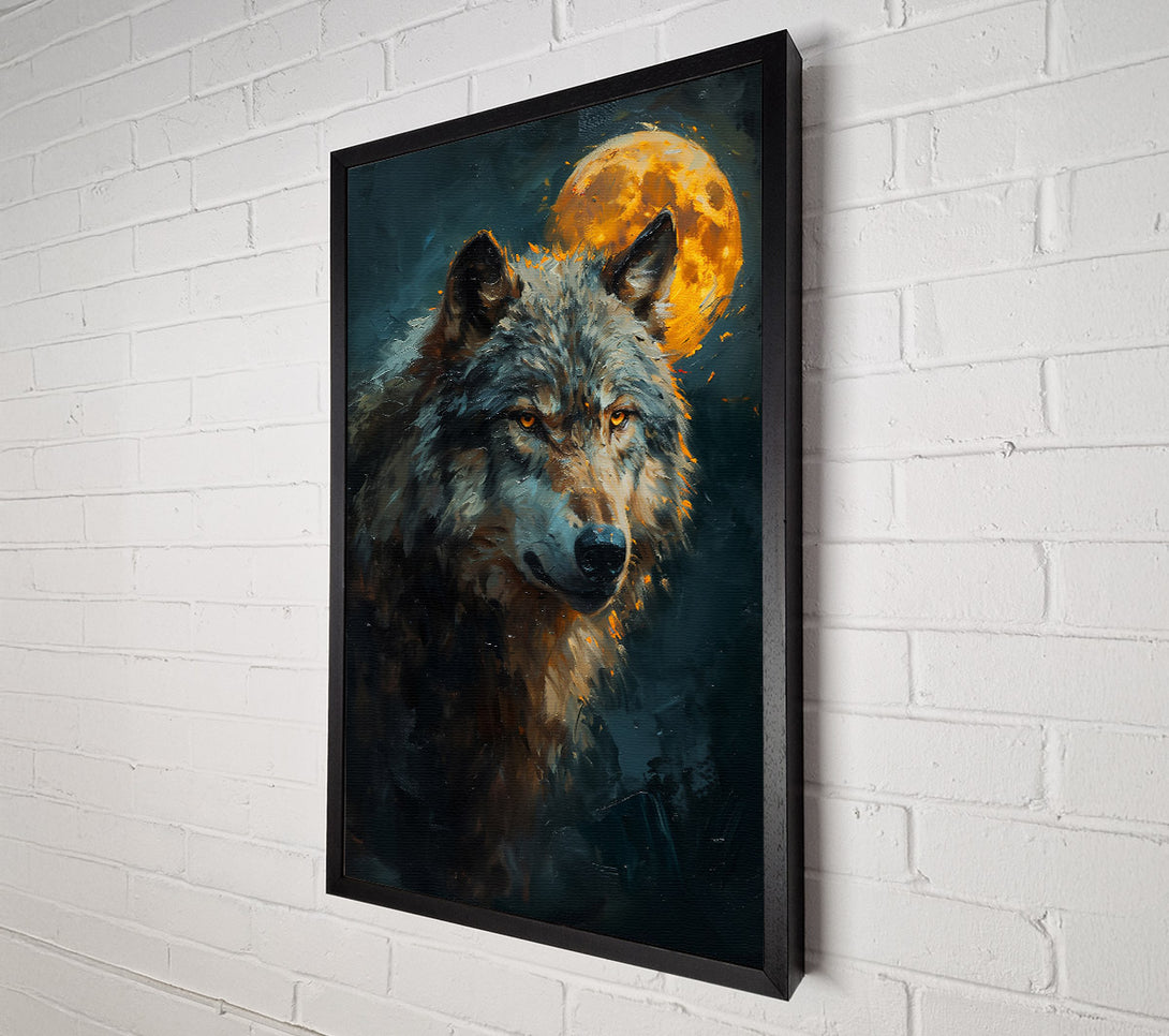  A Canvas Print of Golden Moon'S Gaze Canvas Print