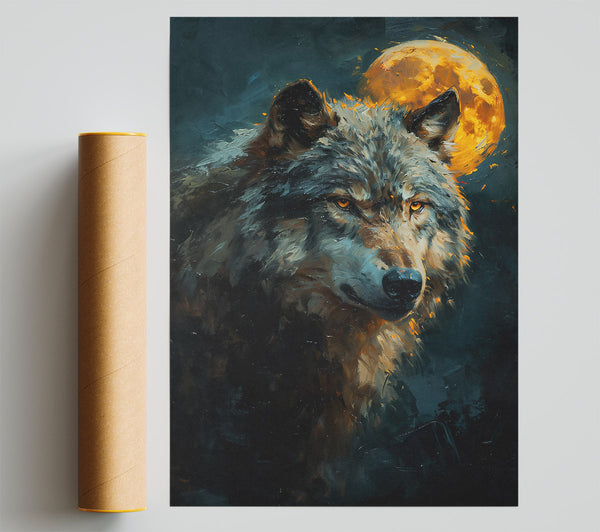 Golden Moon'S Gaze Giclee Print