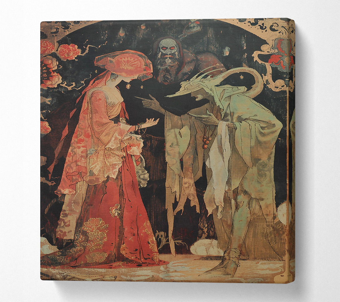 A Canvas Print of Crimson Pact With The Fae Canvas Art