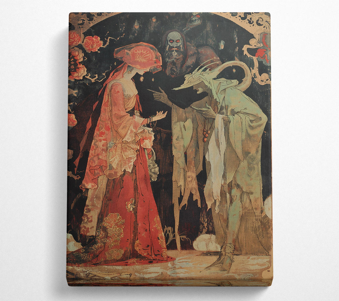  A Canvas Print of Crimson Pact With The Fae Canvas Art
