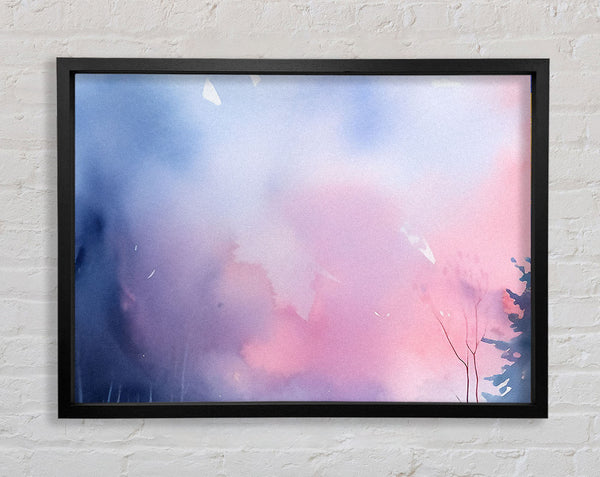House On The Hill Watercolour Framed Print