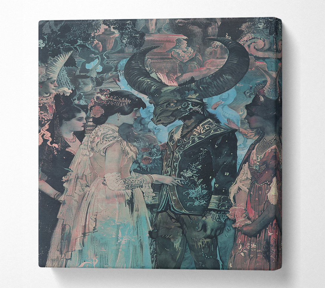  A Canvas Print of Azure Beastly Dream Canvas Print