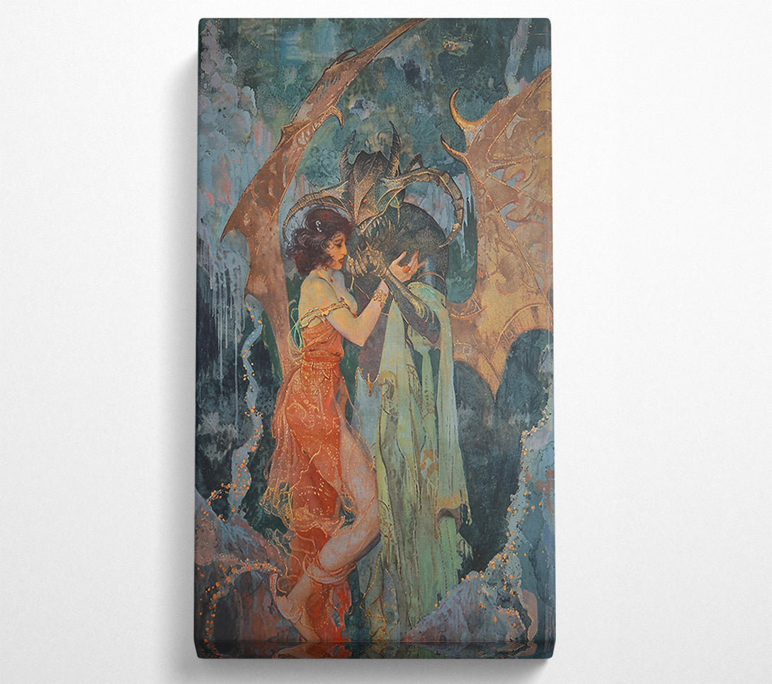  A Canvas Print of Crimson Embrace Of The Night Canvas Print