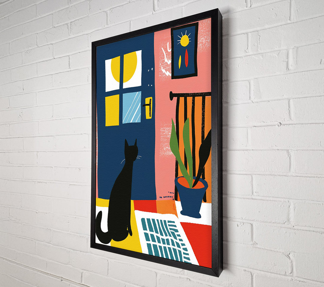  A Canvas Print of Blue Door Sunbeam Canvas Art