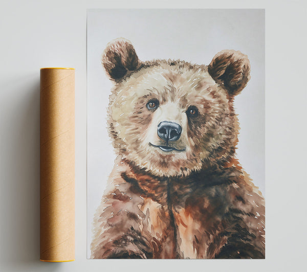 Brown Bear Gaze Poster