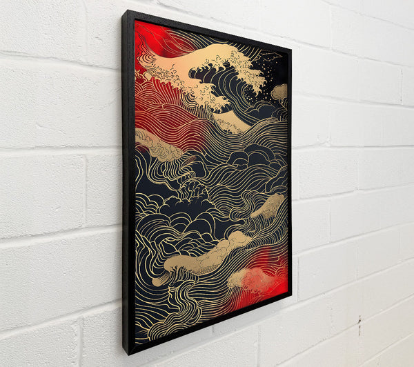 Crimson Waves Of Gold