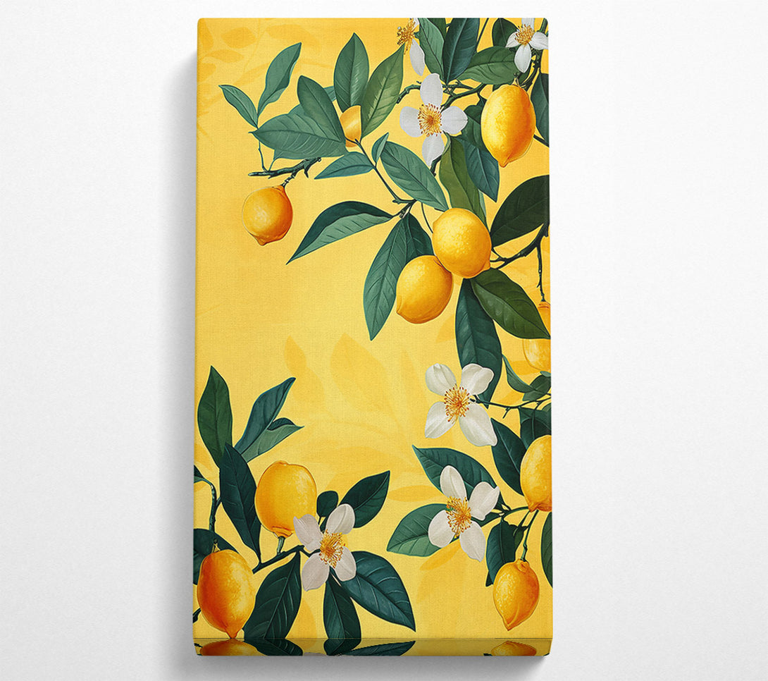  A Canvas Print of Golden Lemon Blossoms Canvas Art