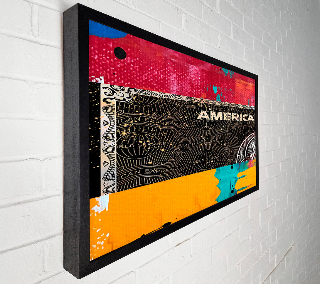 A Canvas Print of Hustler Bank Card Canvas Wall Art