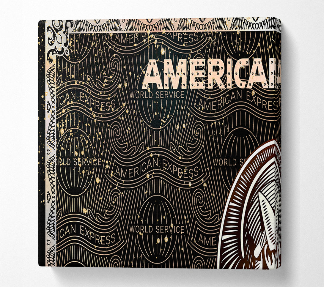 A Canvas Print of Hustler Bank Card Canvas Wall Art