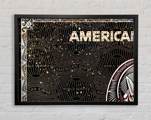 Hustler Bank Card Framed Print