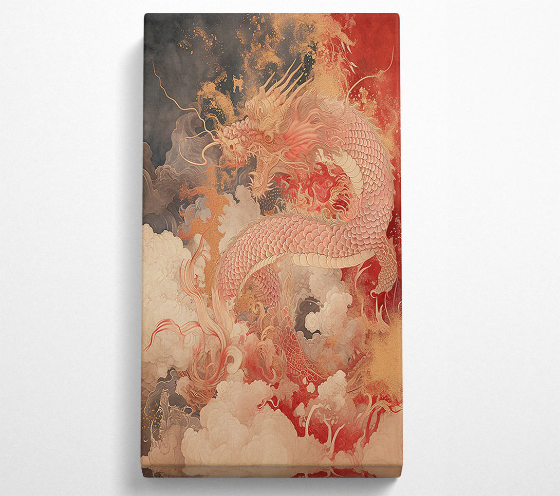  A Canvas Print of Crimson Dragon Ascendancy Canvas Art