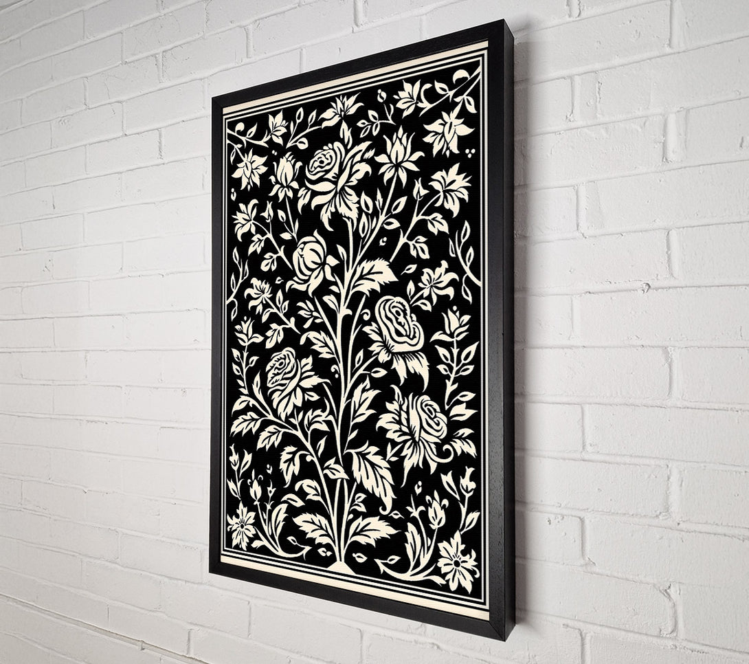  A Canvas Print of Creamy Floral Bloom Canvas Print
