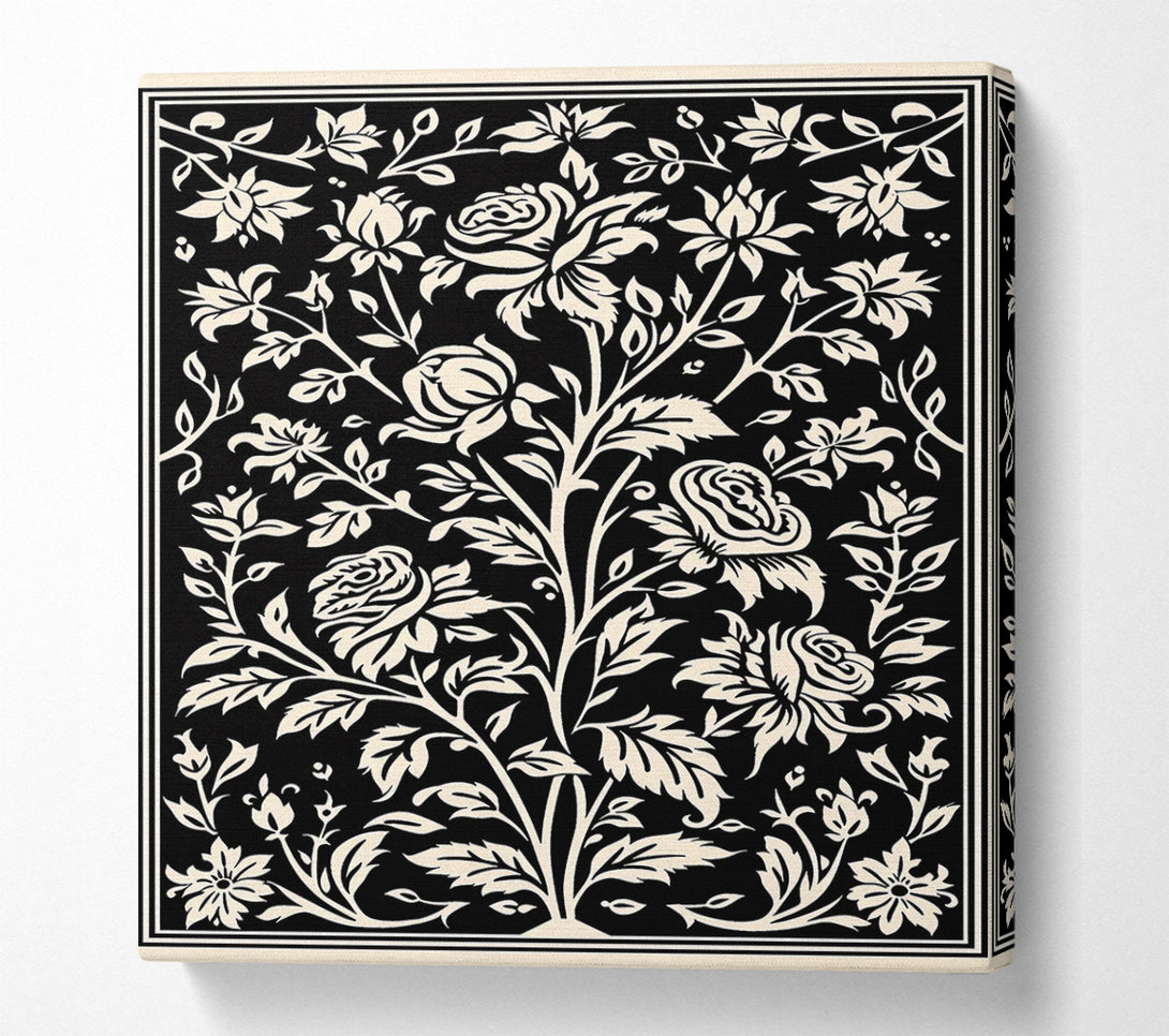  A Canvas Print of Creamy Floral Bloom Canvas Print