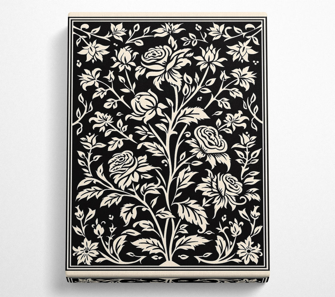  A Canvas Print of Creamy Floral Bloom Canvas Print