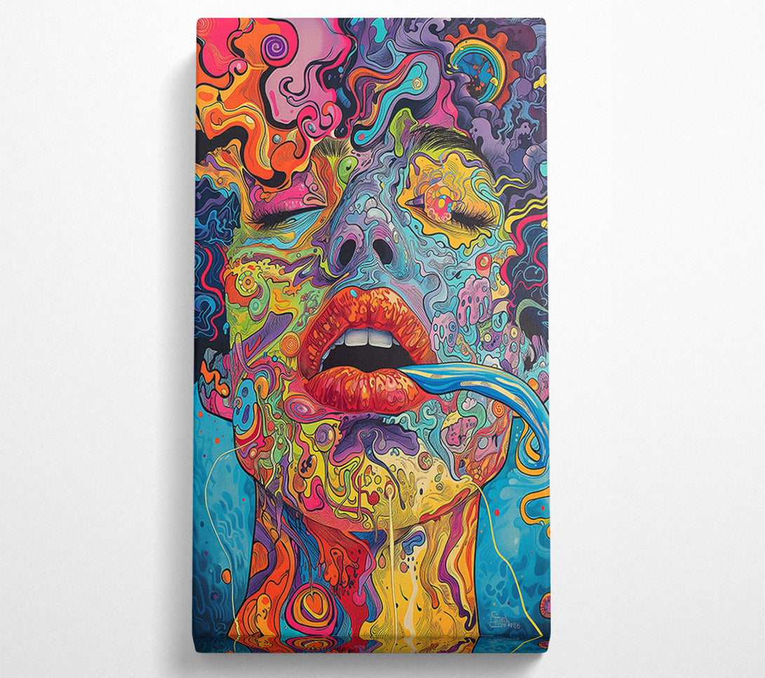  A Canvas Print of Azure Dream Lips Canvas Art