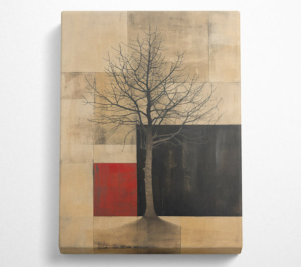  A Canvas Print of Red Sky Silhouette Canvas Art