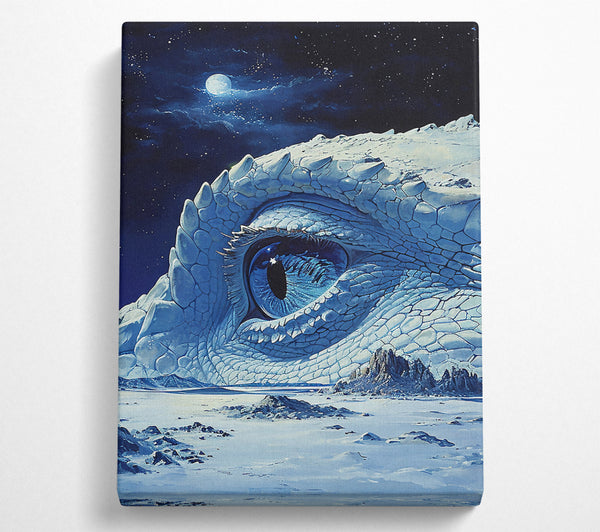  A Canvas Print of Ice Dragon Canvas Wall Art