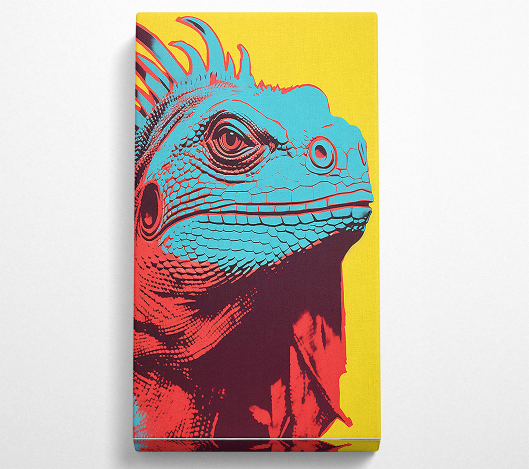  A Canvas Print of Iguana Pop Art Canvas Art