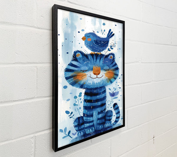 Azure Cat And Friend
