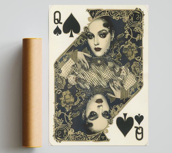 Midnight Gold Queen Poster