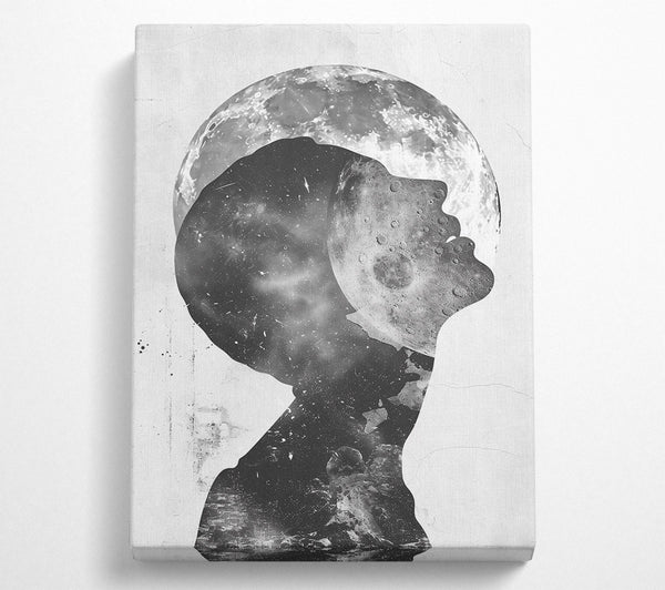  A Canvas Print of Silver Lunar Dream Canvas Wall Art
