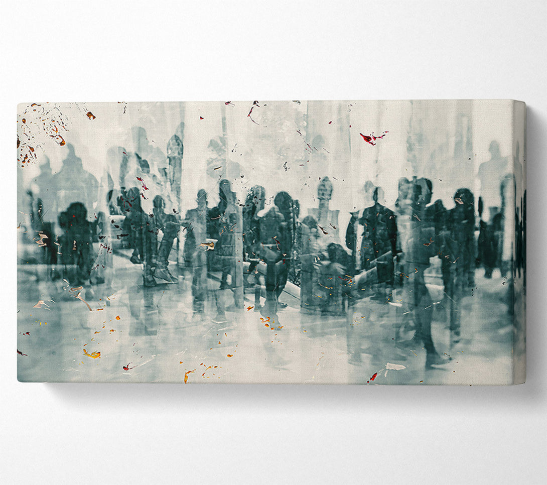  A Canvas Print of Grey City Ghosts Canvas Art