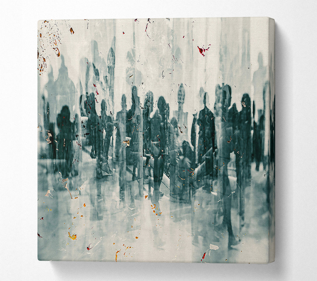  A Canvas Print of Grey City Ghosts Canvas Art