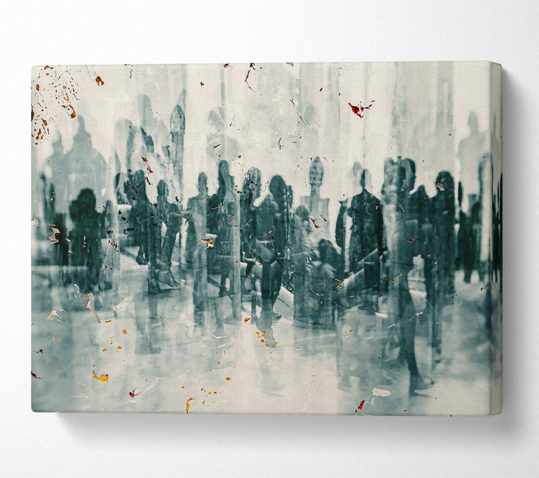  A Canvas Print of Grey City Ghosts Canvas Art